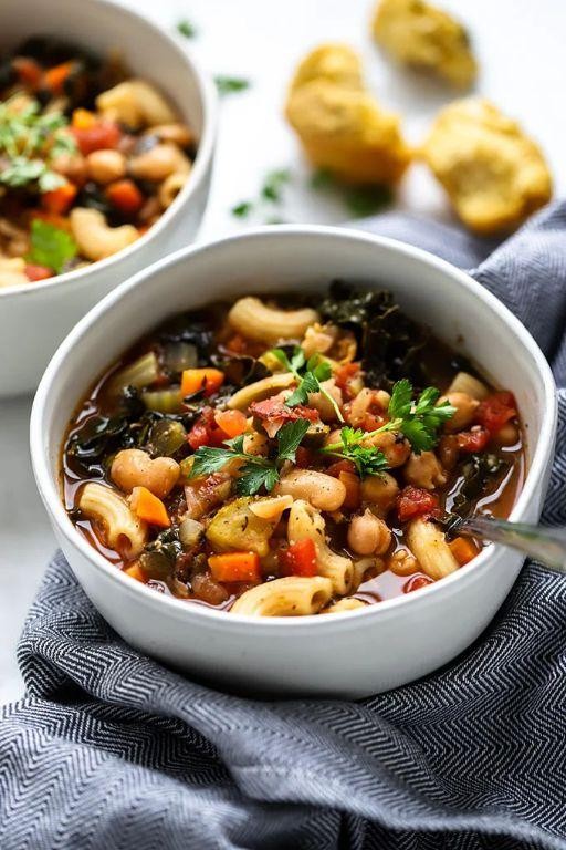 Crockpot Vegan Minestrone Soup