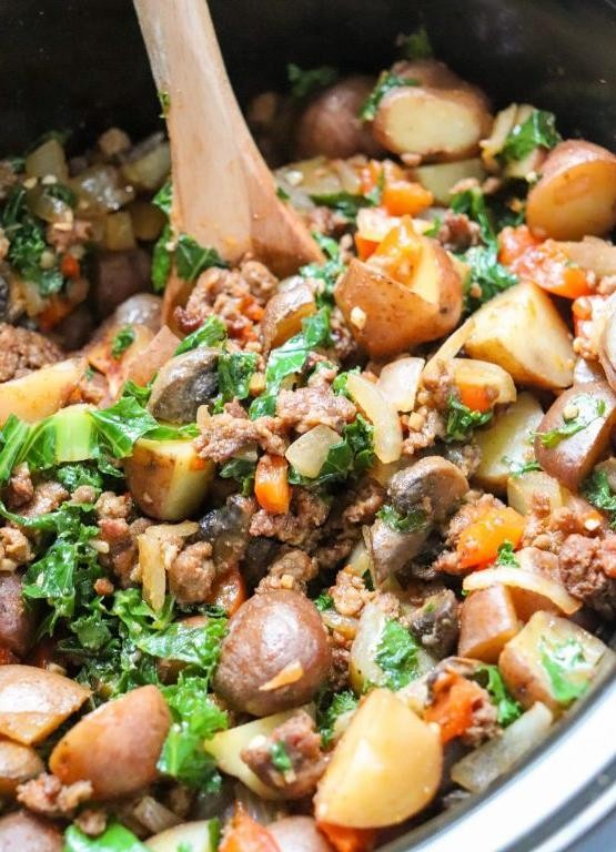 Crockpot Vegan Potatoes and Greens