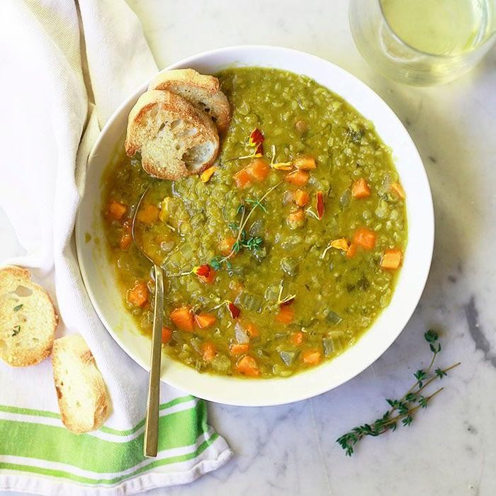 Crockpot Vegan Split Pea Soup