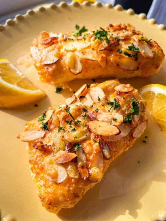 Crunchy Almond-Crusted Air Fryer Halibut