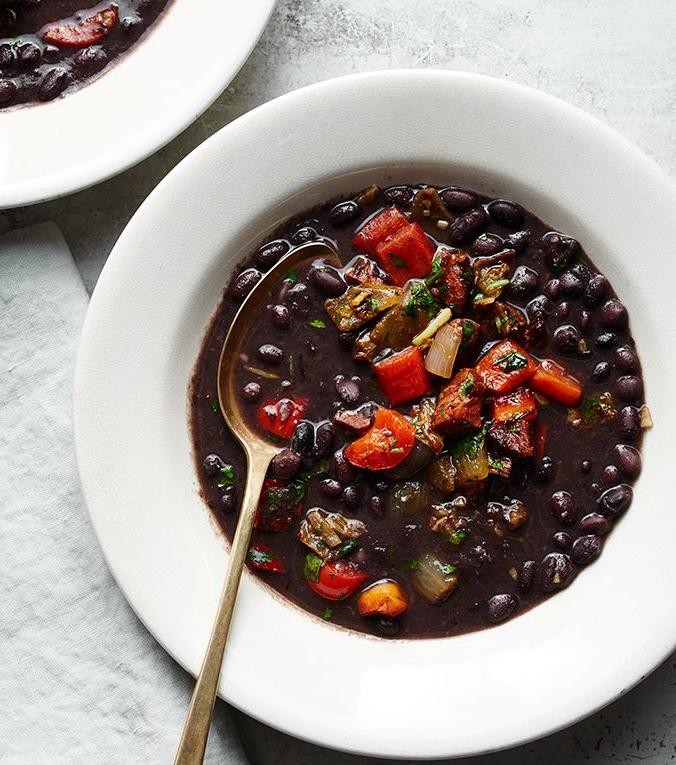 Cuban Black Bean and Chorizo Skillet