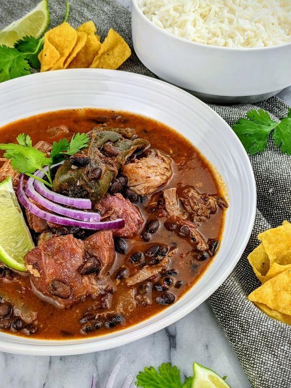 Cuban Black Bean and Pork Shoulder Stew