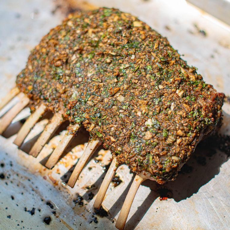 Cumin and Coriander Salt-Crusted Lamb Chops