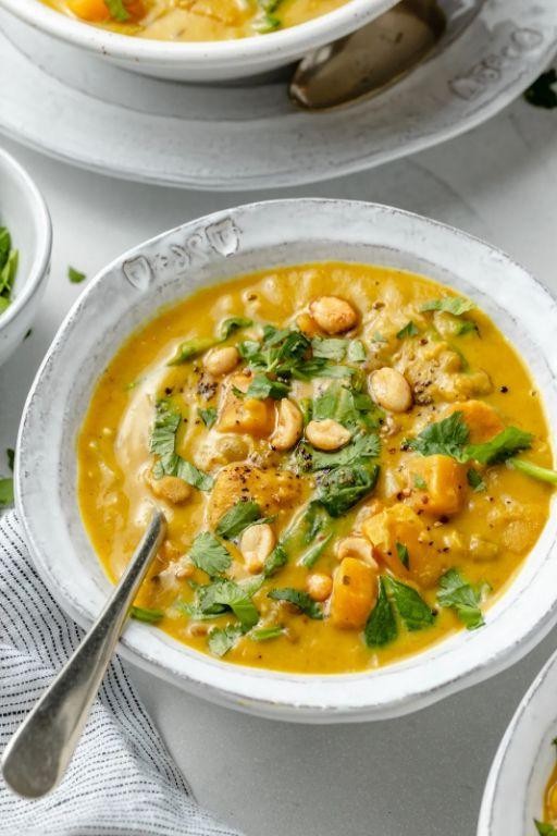 Curried Butternut Squash and Lentil Stew