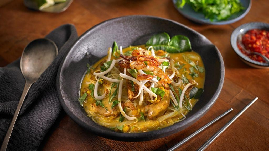 Curried Coconut Chicken Noodle Soup