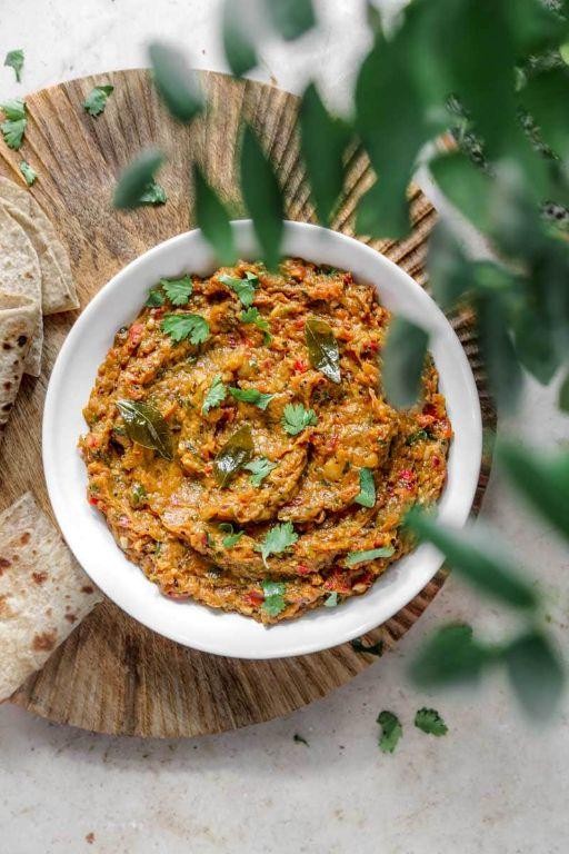 Curry Leaf and Eggplant Bharta