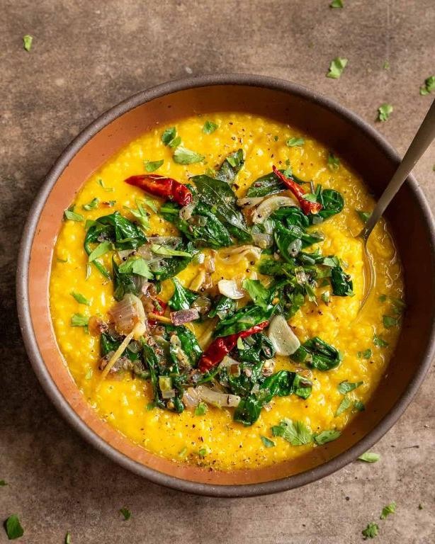 Curry Leaf and Spinach Dal