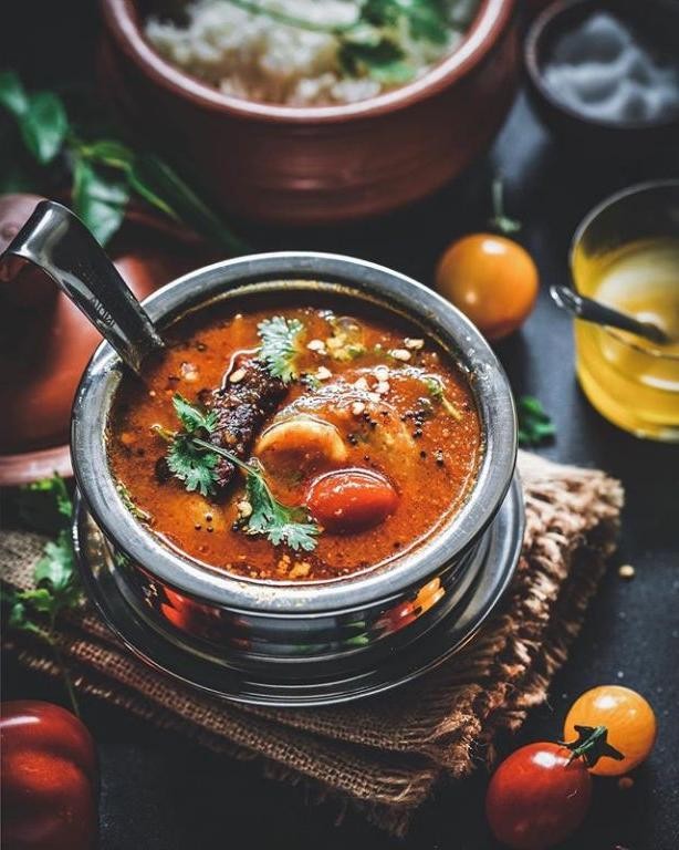 Curry Leaf and Tomato Rasam