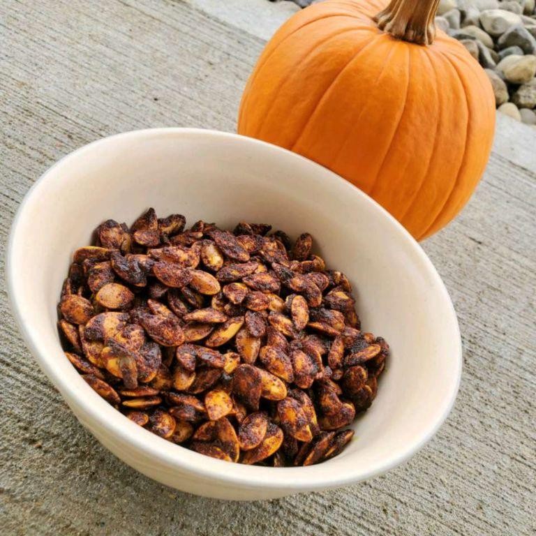 Curry Spiced Pumpkin Seeds