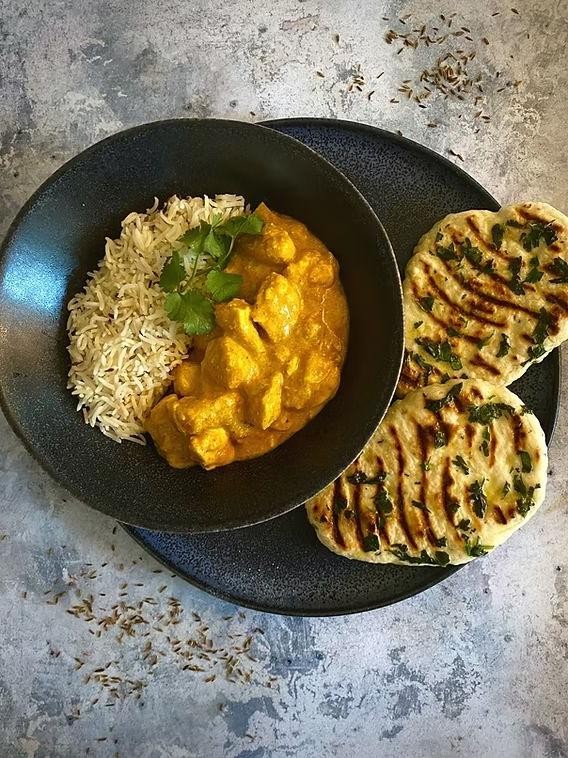 Curry and Coriander Mini Naan