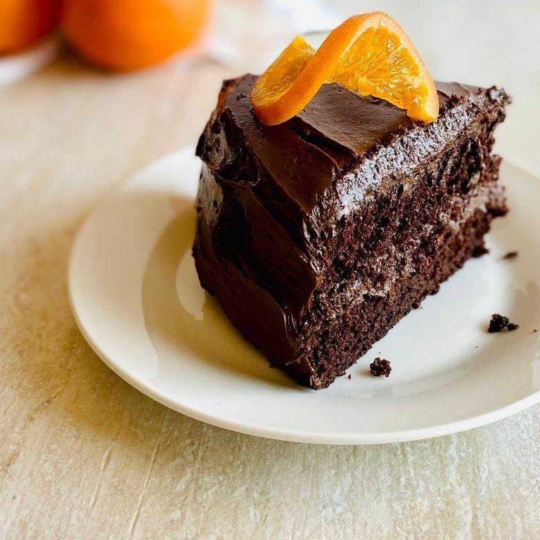 Dark Chocolate Mud Cake with Orange Zest