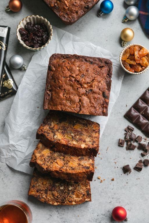 Dark Fruit Cake with Black Tea Soaked Fruits