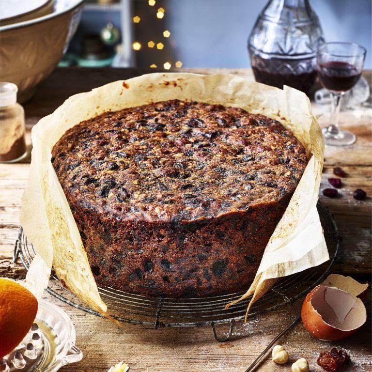 Dark Fruit Cake with Port Wine and Figs