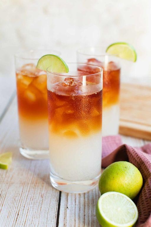 Dark and Stormy with Ginger Beer