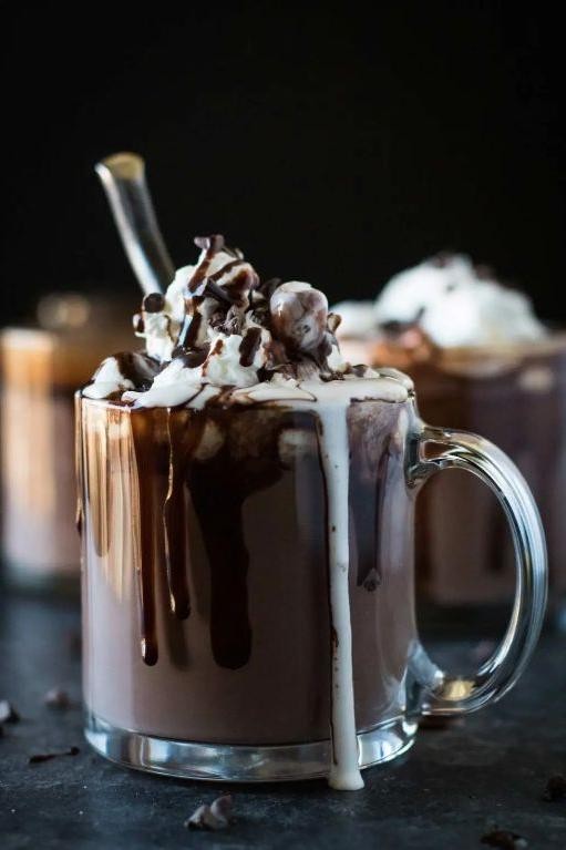 Decadent Hot Chocolate with Whipped Cream