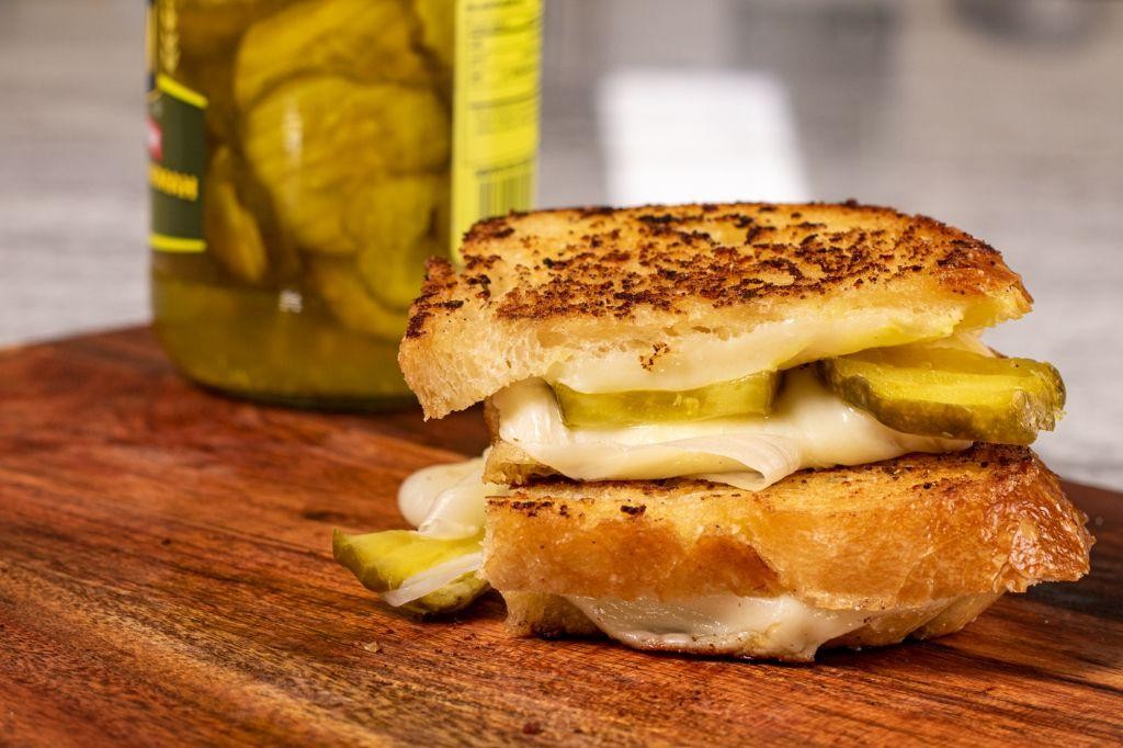 Dill Pickle Grilled Cheese