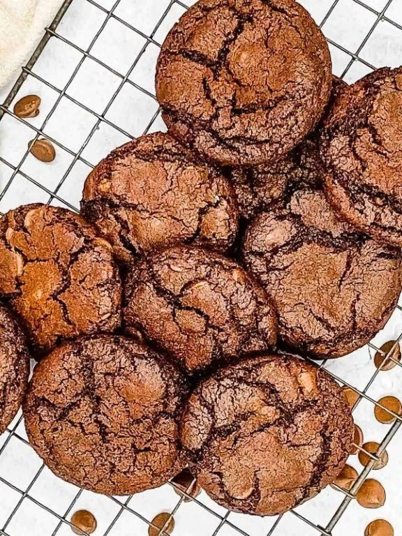 Double Chocolate Air Fryer Cookies