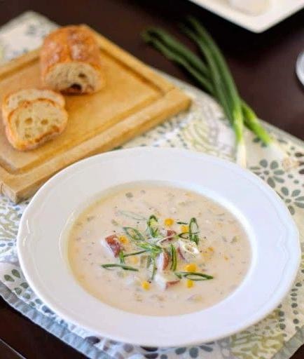 Dungeness Crab and Corn Chowder