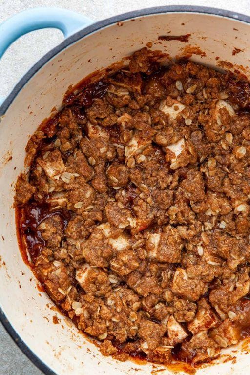 Dutch Oven Apple Crisp