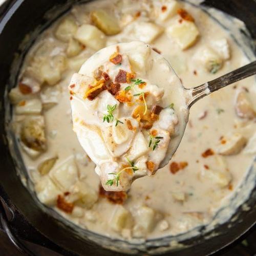 Dutch Oven Clam Chowder