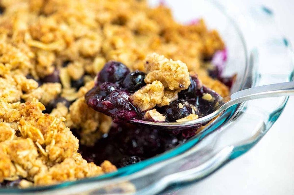 Easy Blueberry Crumble