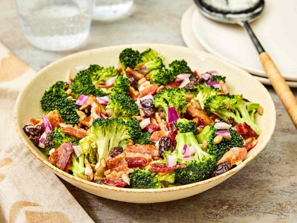 Easy Broccoli Salad with Bacon