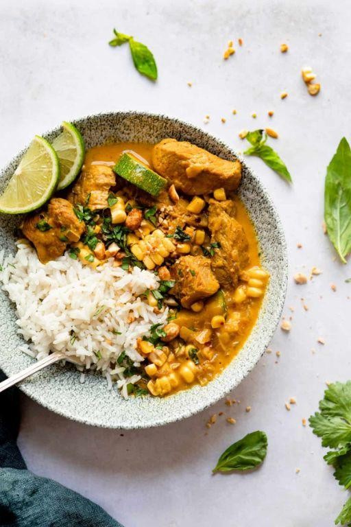 Easy Cubed Pork Curry with Coconut Milk