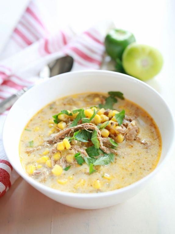Easy Cubed Pork and Corn Chowder