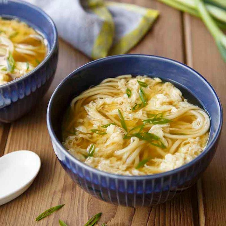 Egg Drop Noodle Soup with Pasta