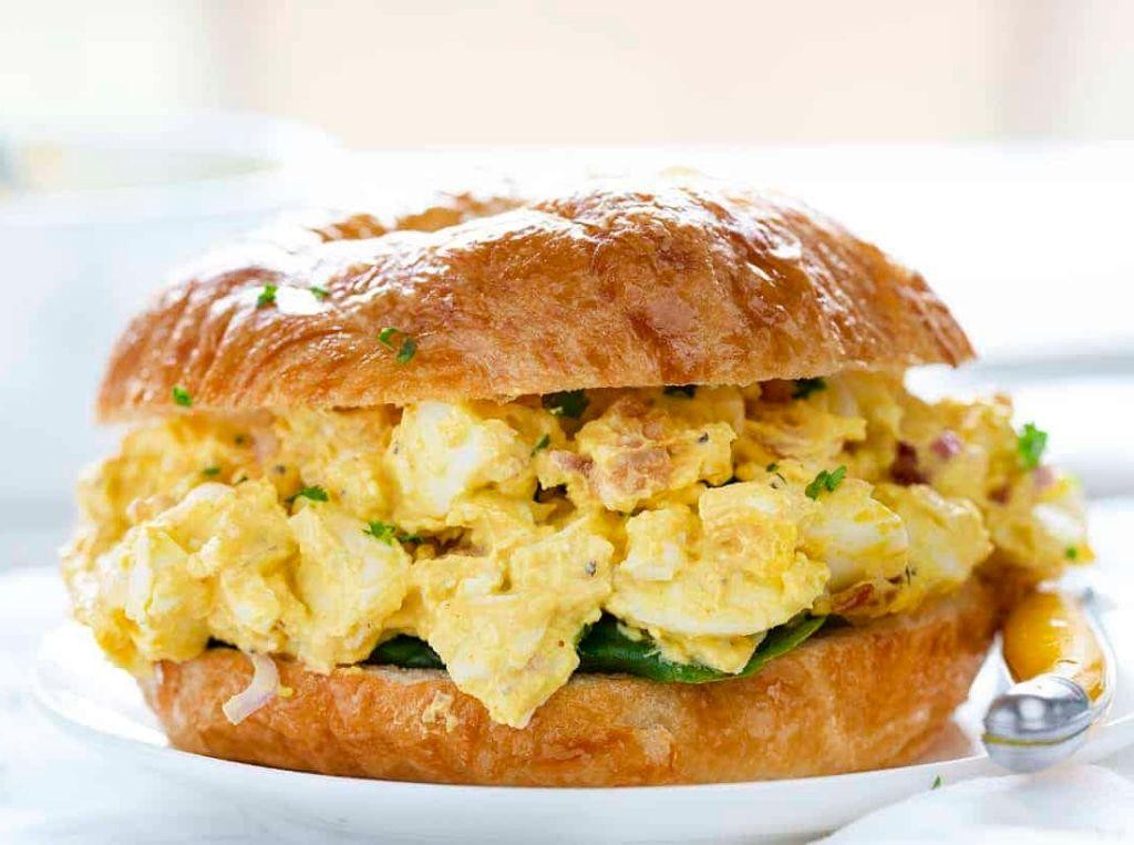 Egg Salad Croissant Sandwich