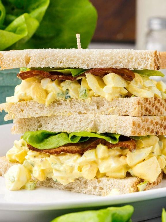 Egg Salad Sub with Crispy Bacon