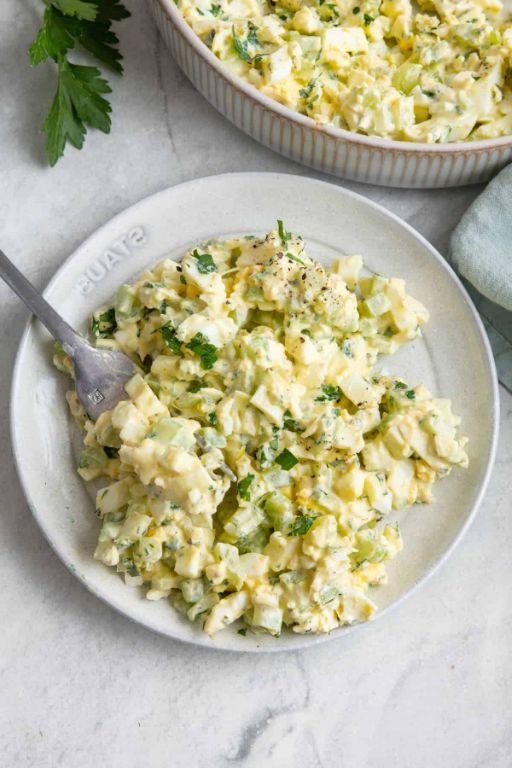 Egg Salad with Greek Yogurt and Celery