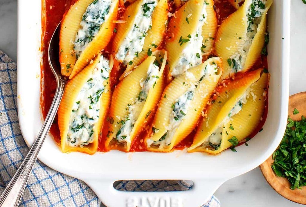 Egg and Cheese Stuffed Shells