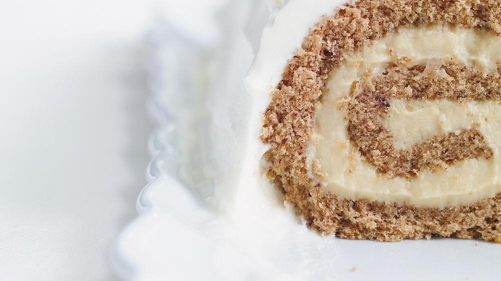 Eggnog Spiced Buche de Noel