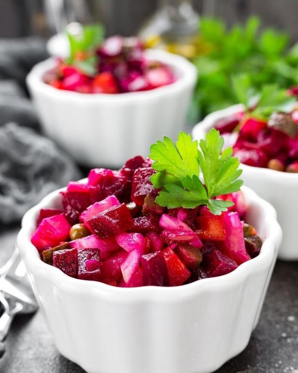 Egyptian Beet Salad with Garlic and Cumin