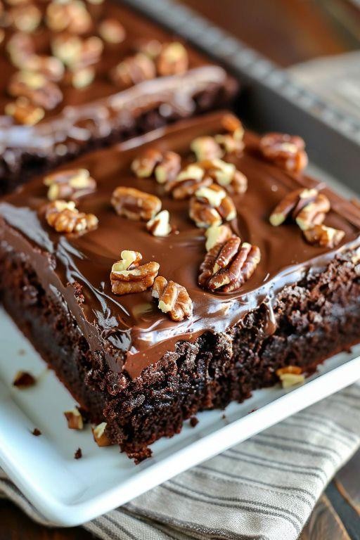 Espresso Infused Texas Sheet Cake