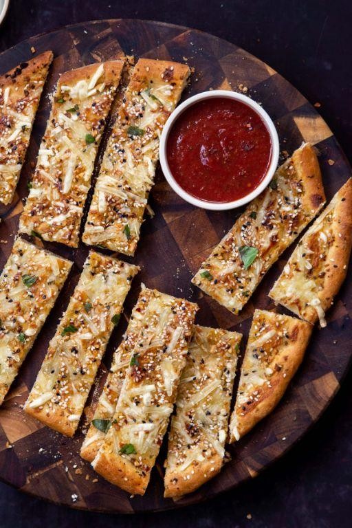 Everything Bagel Mozzarella Sticks