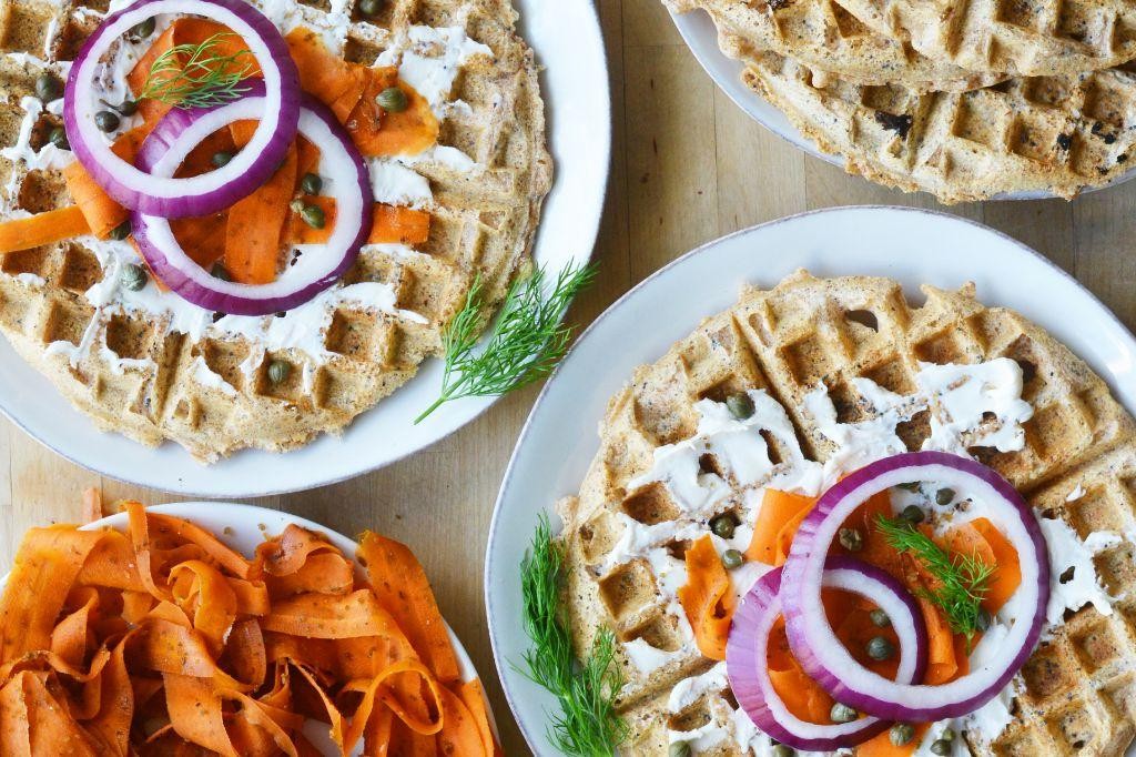 Everything Bagel Seasoned Waffles