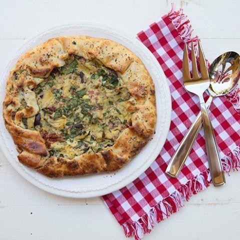 Fava Bean and Artichoke Tart
