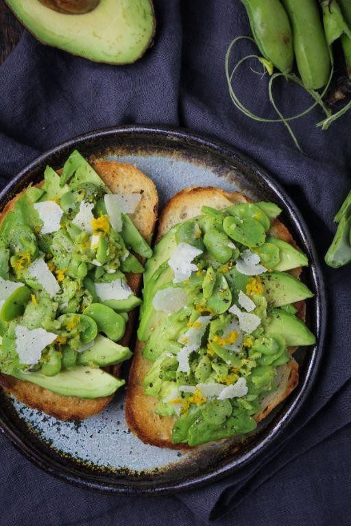 Fava Bean and Avocado Toast