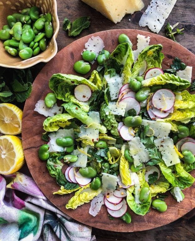 Fava Bean and Mint Salad
