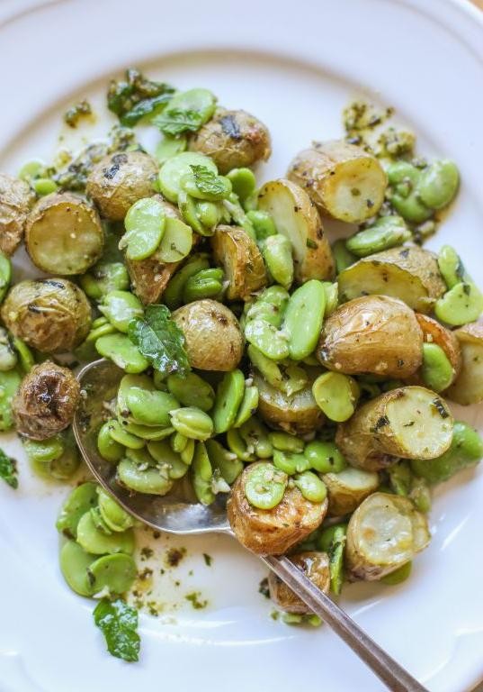 Fava Bean and Potato Hash