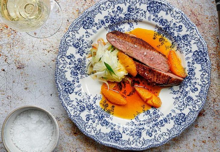 Fennel and Orange Salt-Crusted Duck Breast