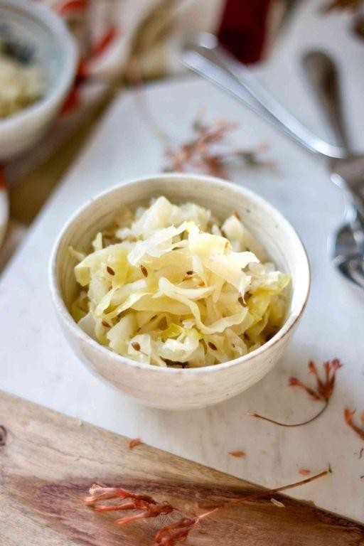 Fermented Sauerkraut with Caraway Seeds