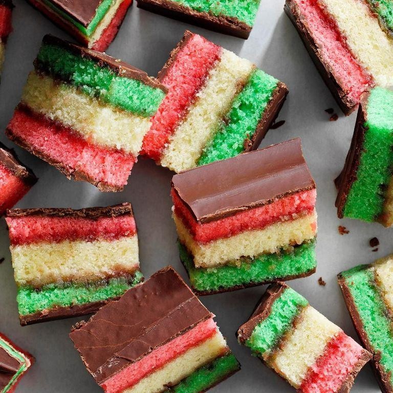 Festive Italian Rainbow Cookies