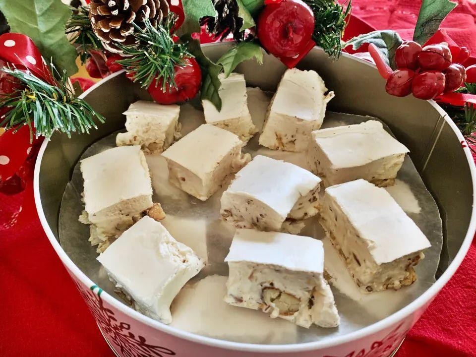 Festive Italian Torrone Cookies
