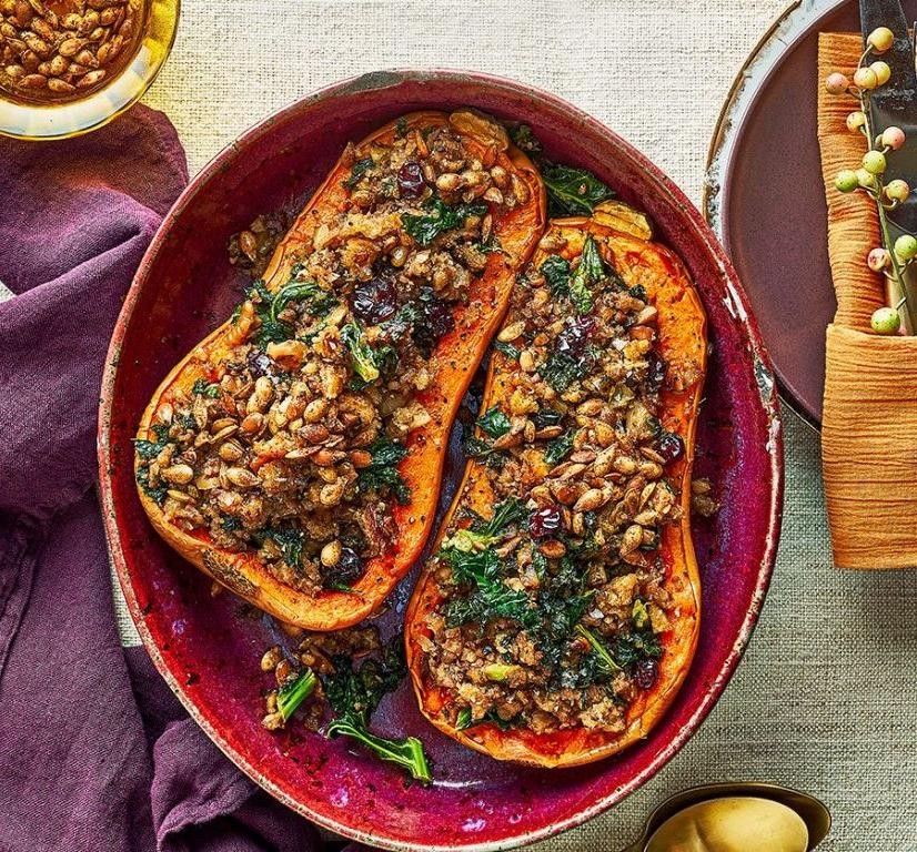 Festive Stuffed Butternut Squash