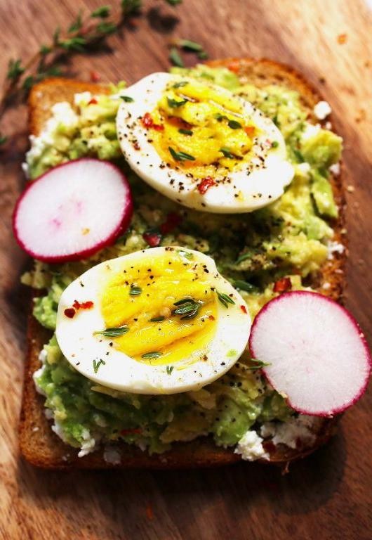 Feta and Avocado Breakfast Toast