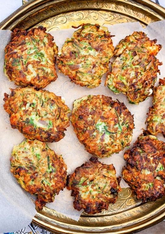 Feta and Zucchini Fritters