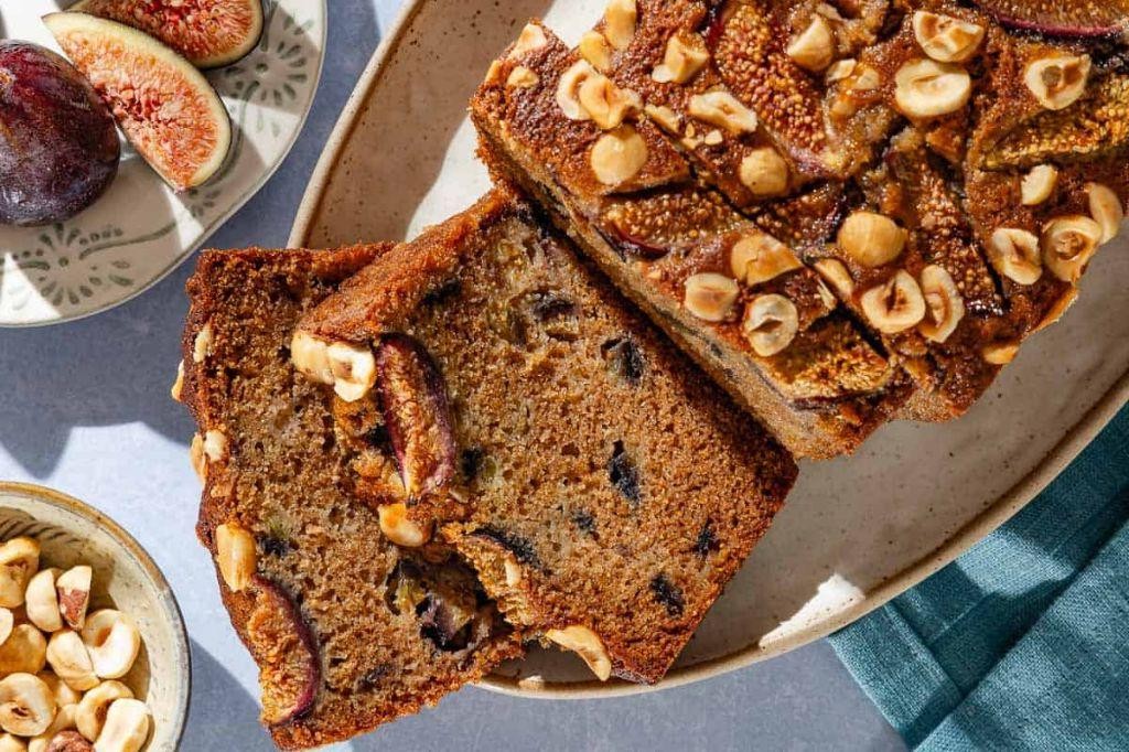 Fig and Hazelnut Tea Bread